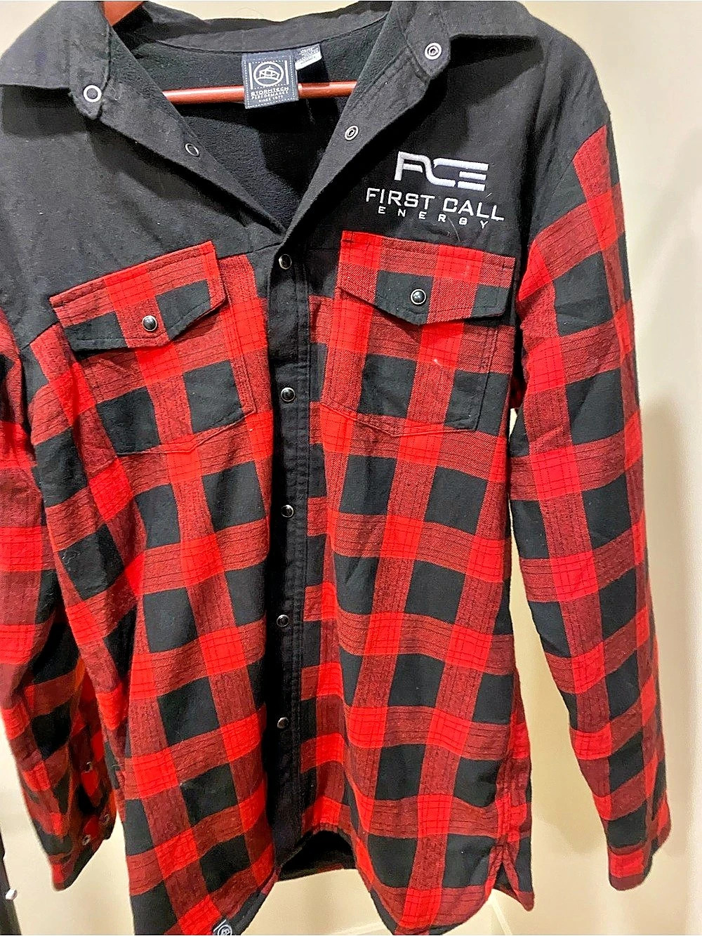 Stormtech Logan Thermal Long Sleeve Shirt Men's Red & Black Plaid